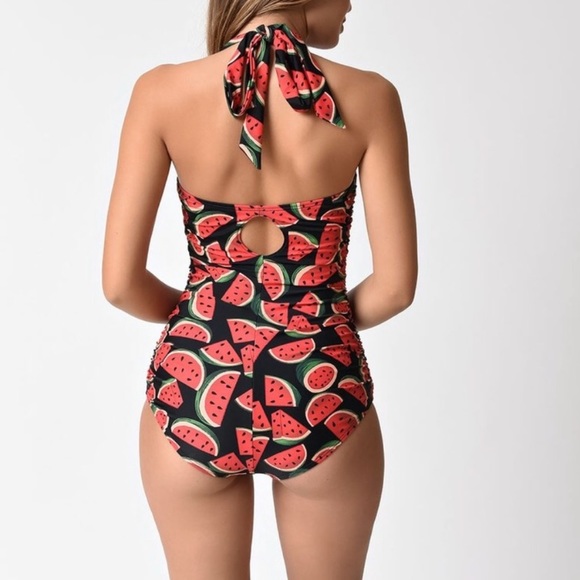 NWOT Unique Vintage Watermelon One Piece-MEDIUM - Picture 2 of 6